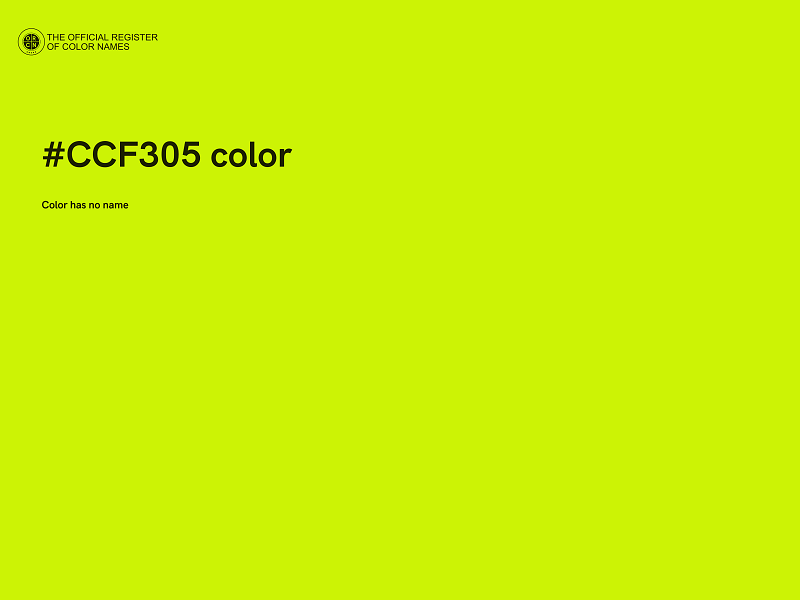 #CCF305 color image