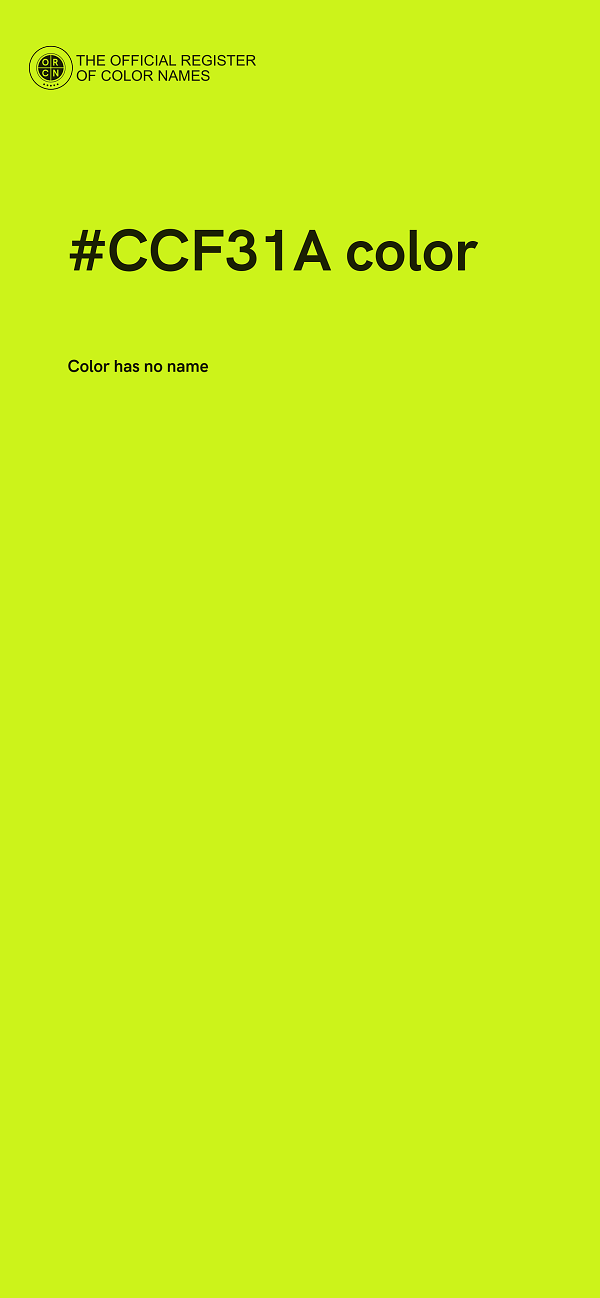 #CCF31A color image