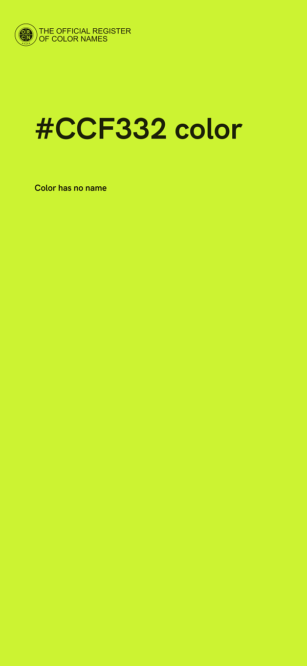 #CCF332 color image