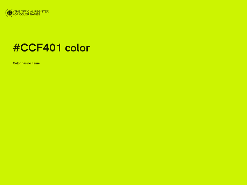 #CCF401 color image