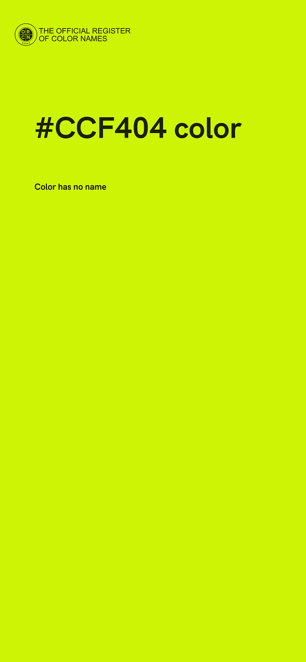 #CCF404 color image