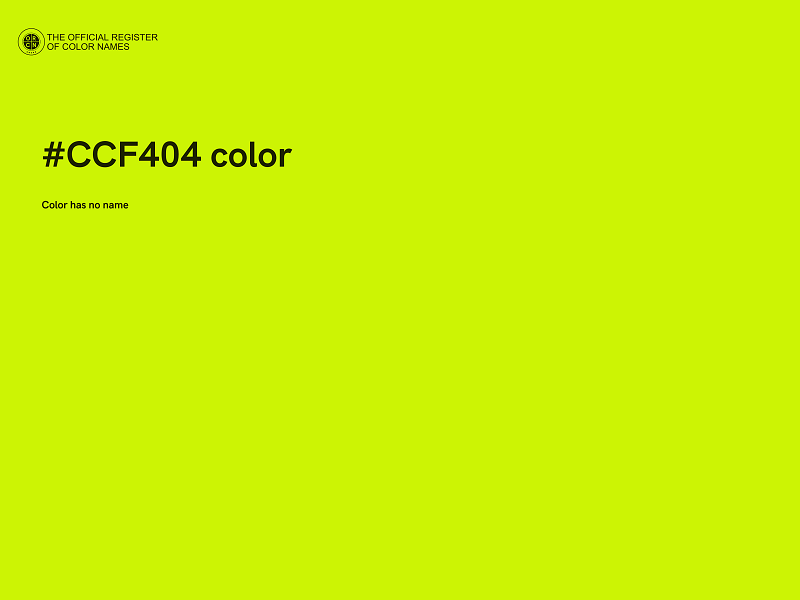 #CCF404 color image