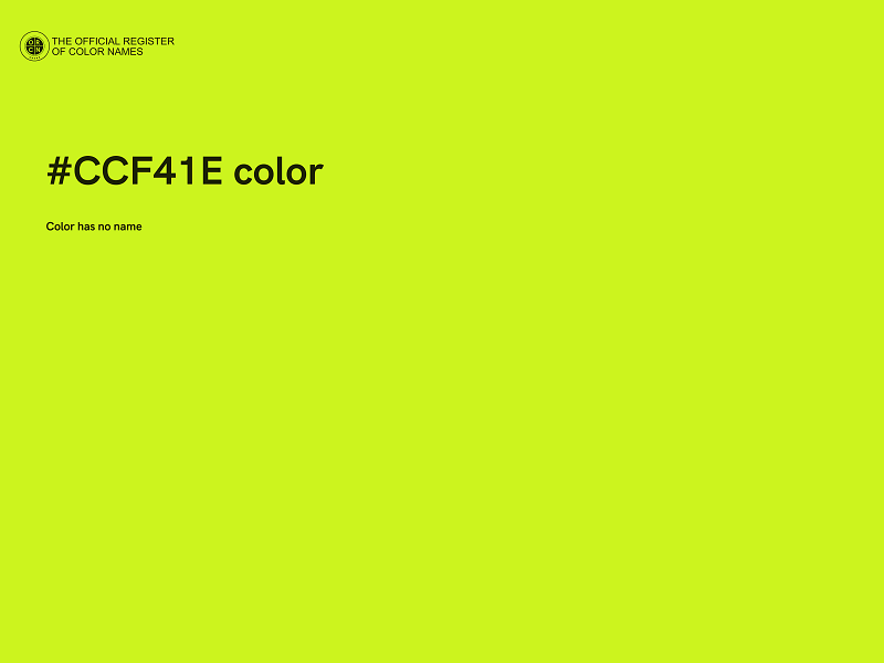 #CCF41E color image