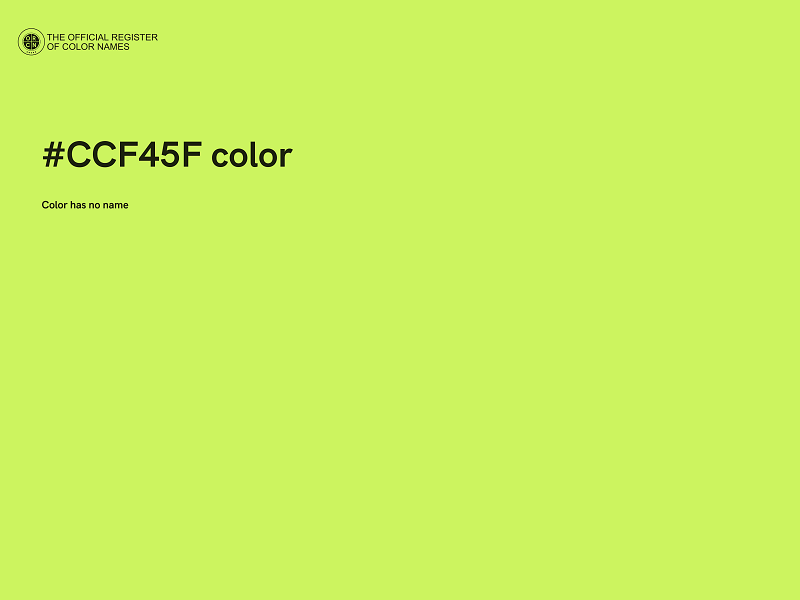 #CCF45F color image