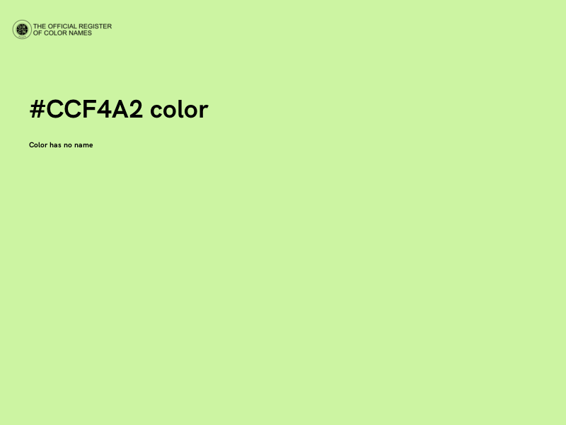 #CCF4A2 color image