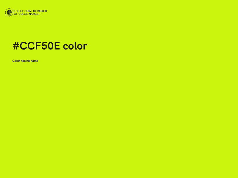 #CCF50E color image