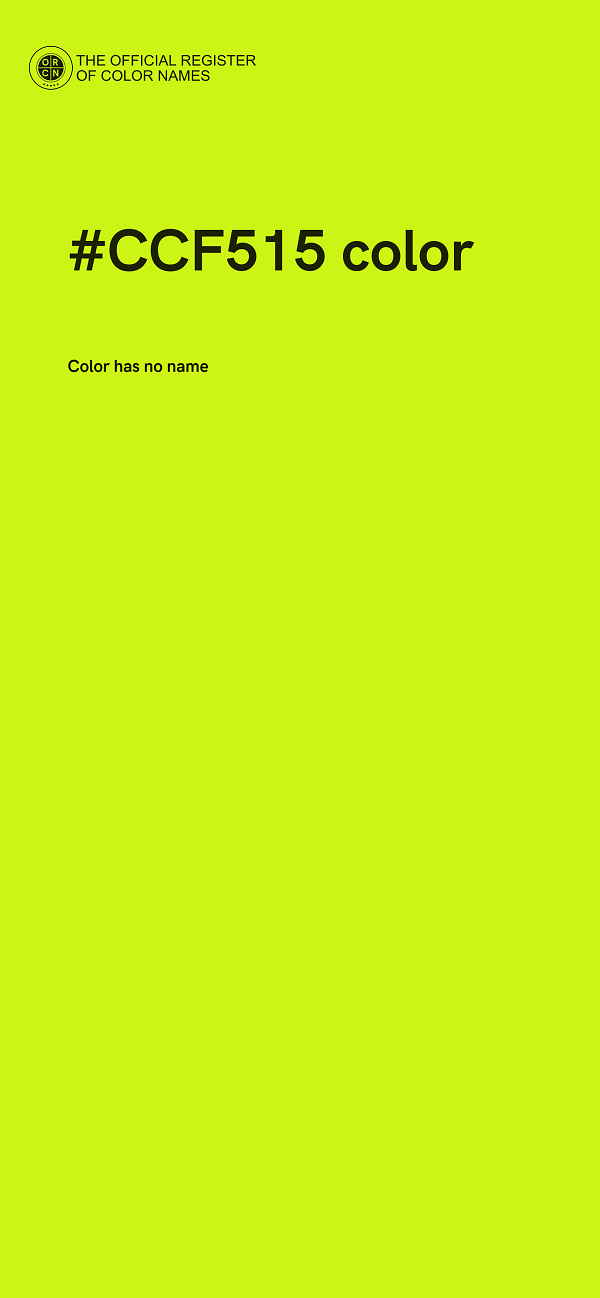 #CCF515 color image