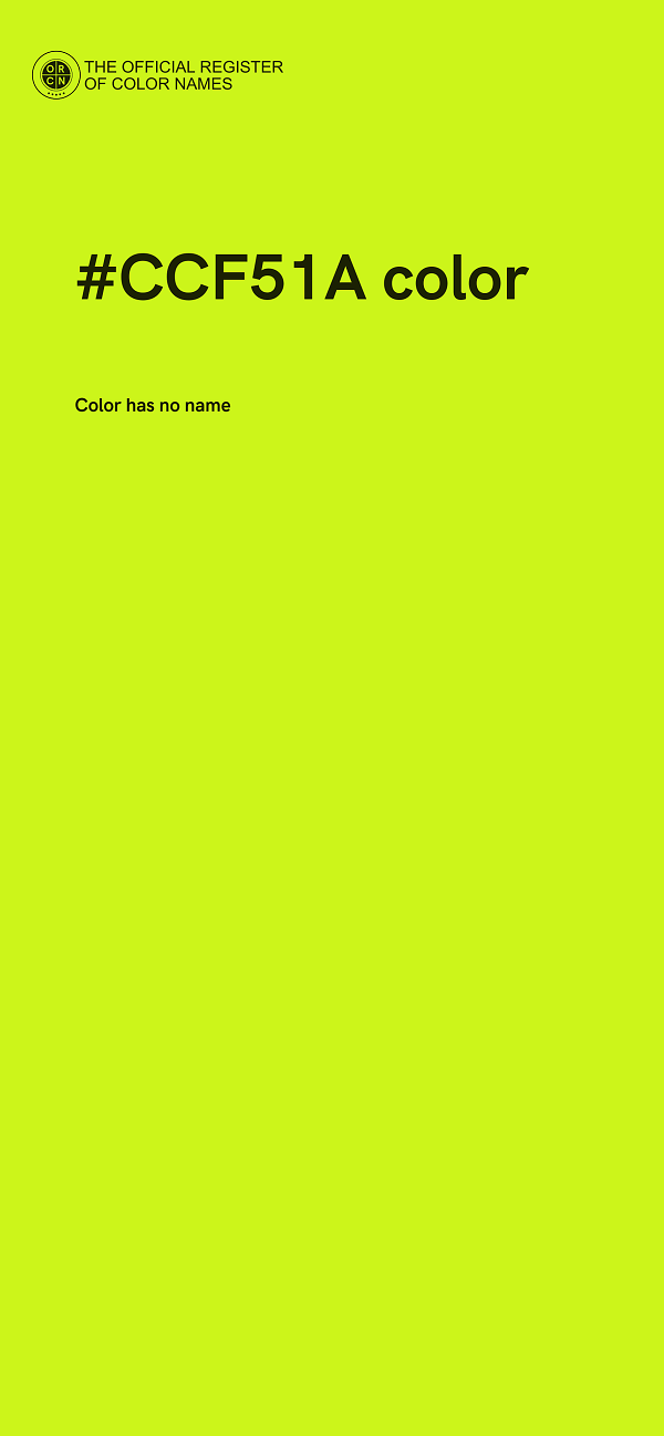 #CCF51A color image