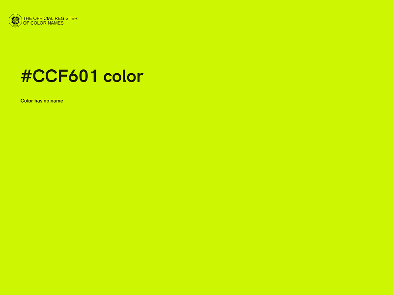 #CCF601 color image