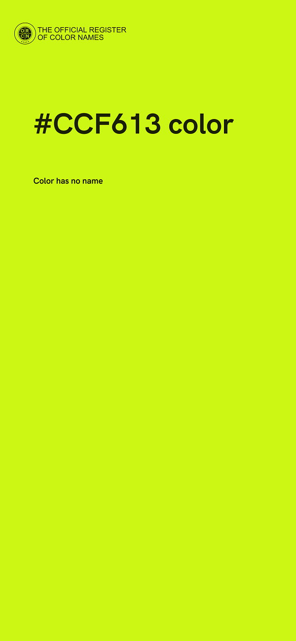 #CCF613 color image