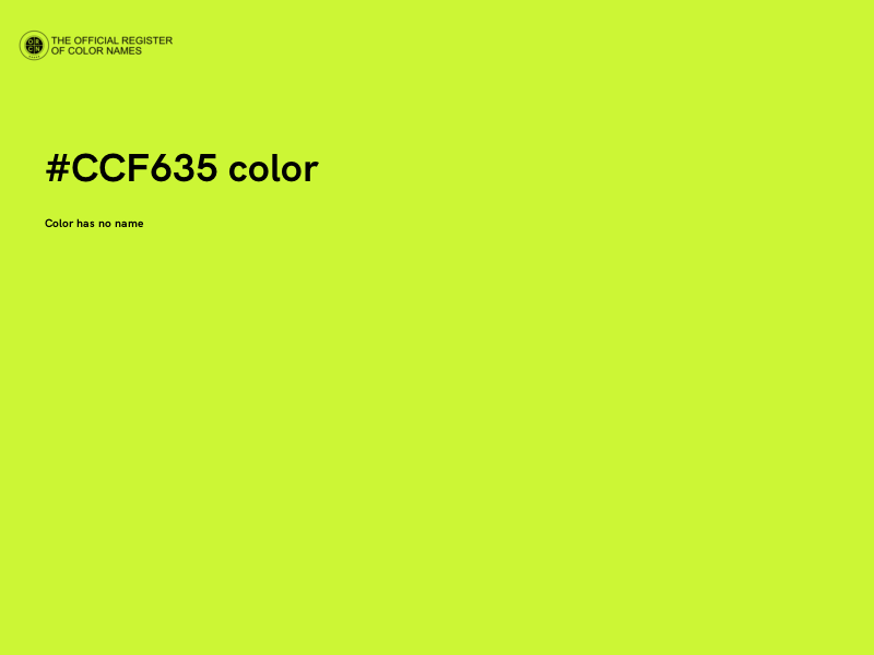 #CCF635 color image