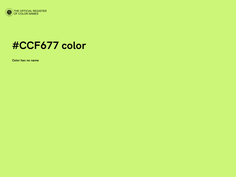 #CCF677 color image