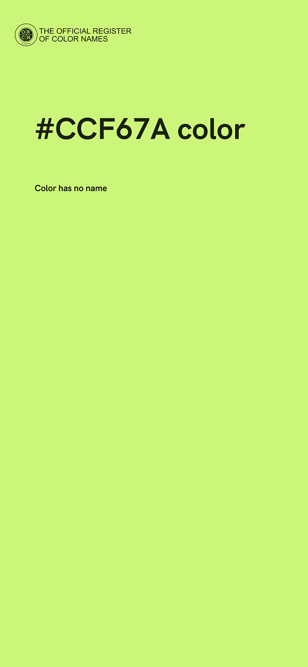 #CCF67A color image