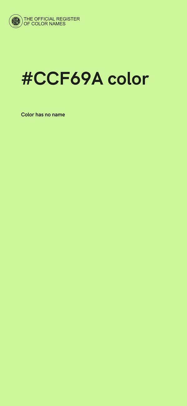 #CCF69A color image