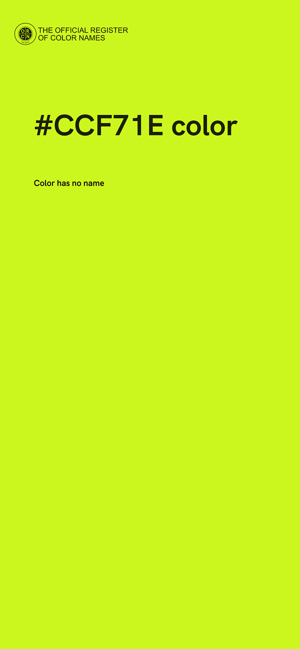 #CCF71E color image