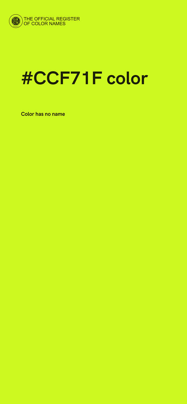 #CCF71F color image