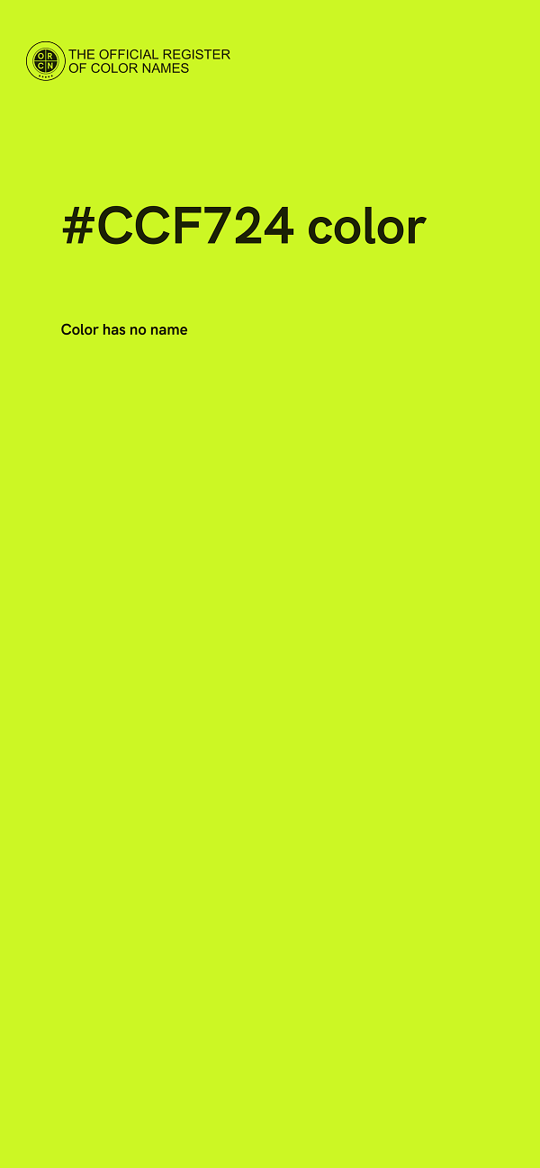 #CCF724 color image