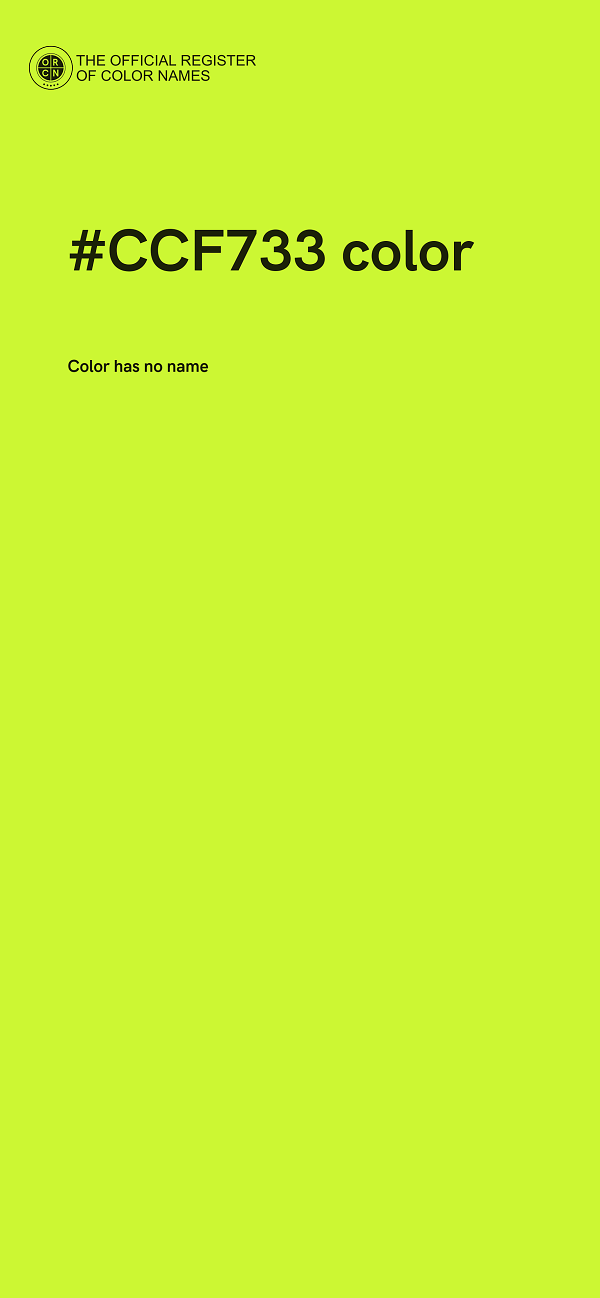 #CCF733 color image