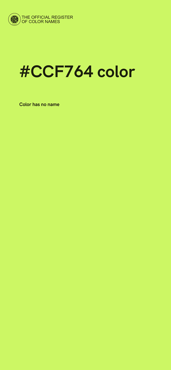 #CCF764 color image