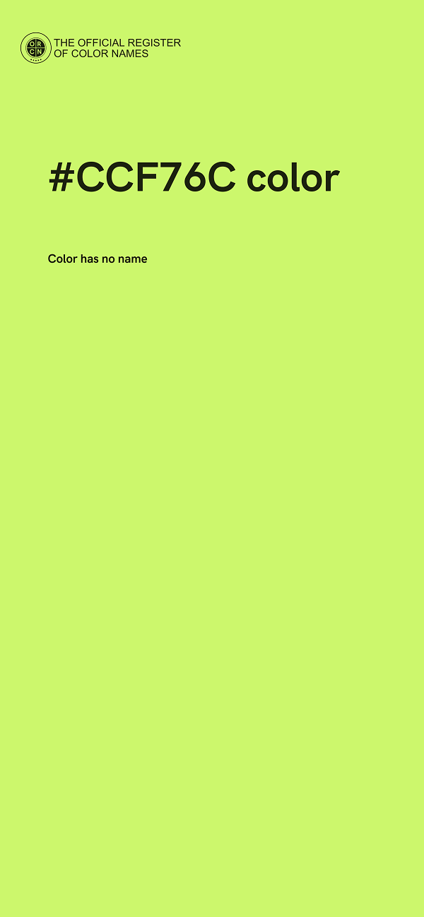 #CCF76C color image