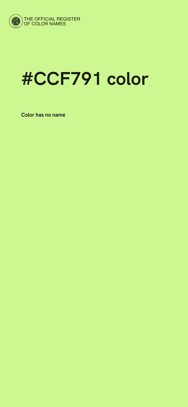 #CCF791 color image