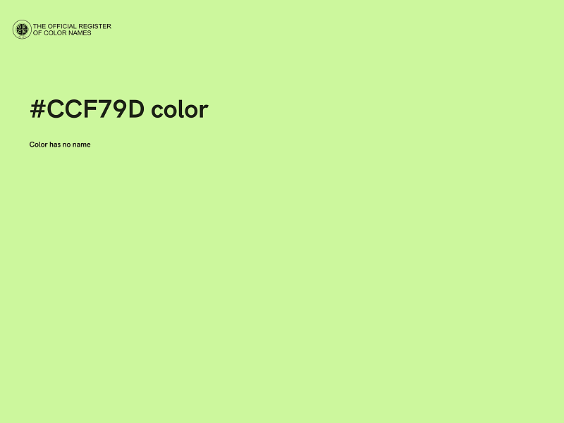 #CCF79D color image