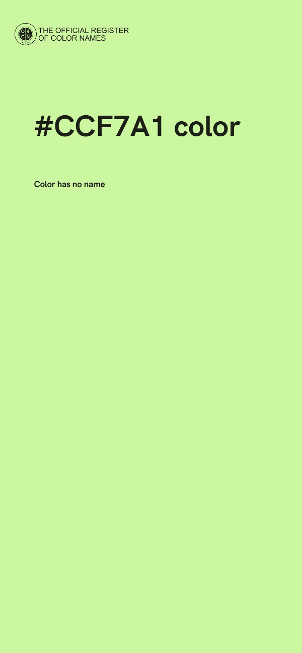 #CCF7A1 color image