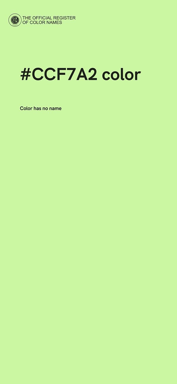 #CCF7A2 color image