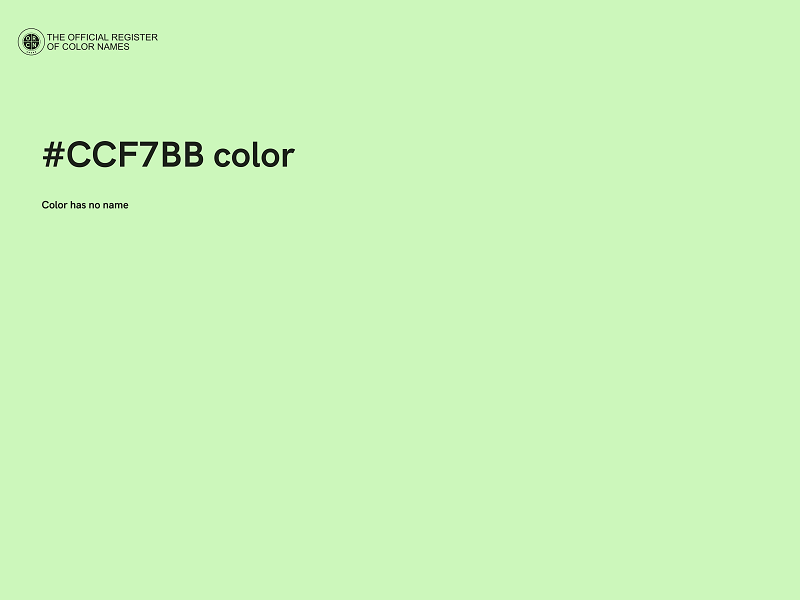 #CCF7BB color image