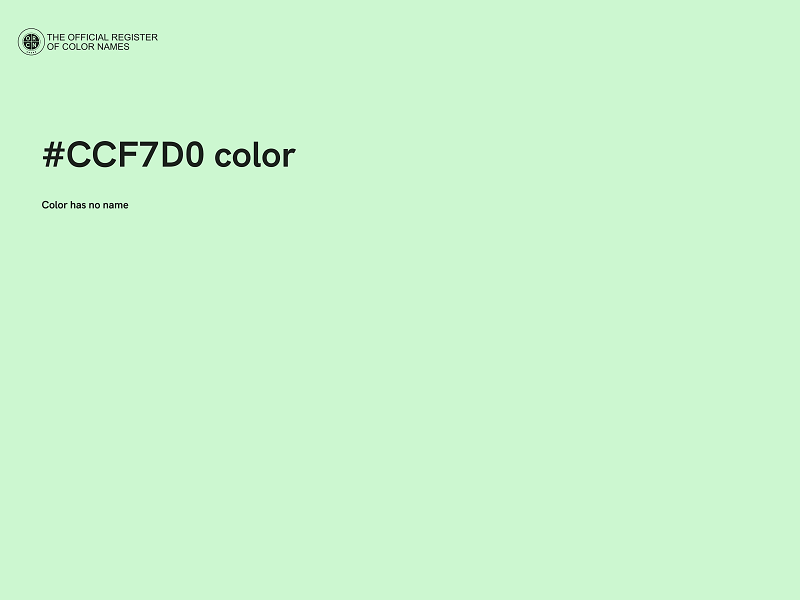 #CCF7D0 color image