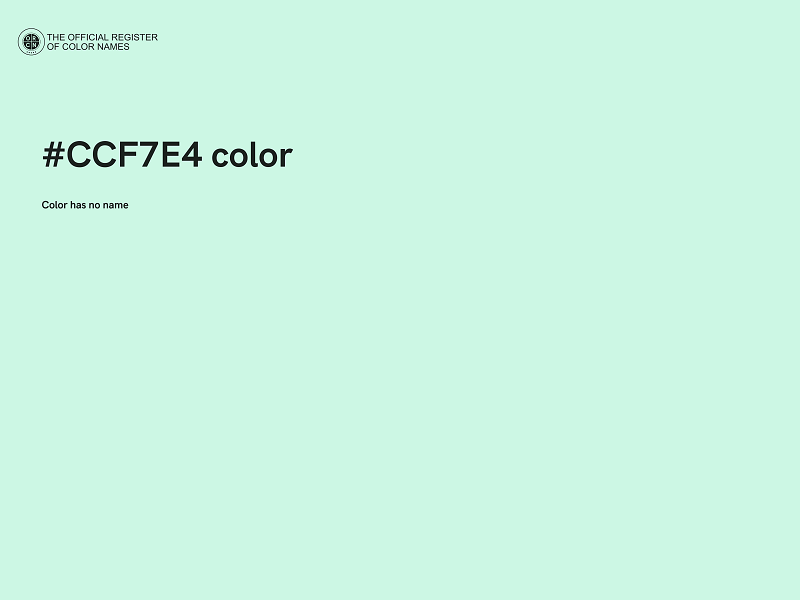 #CCF7E4 color image
