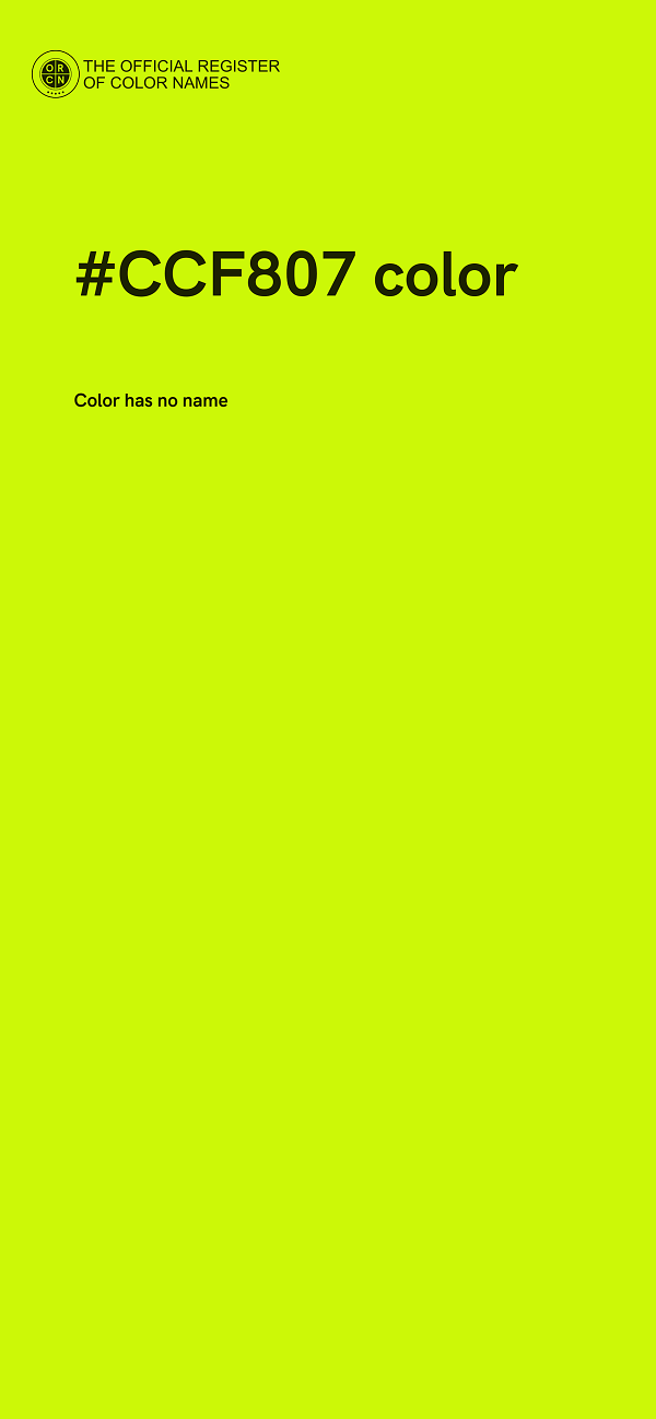 #CCF807 color image