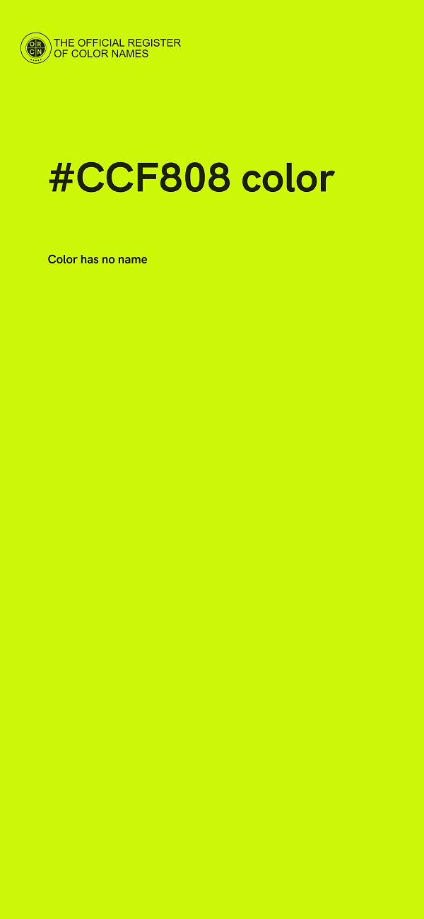 #CCF808 color image