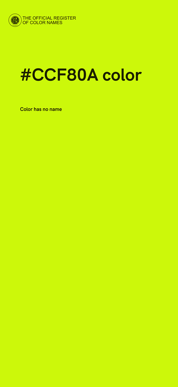 #CCF80A color image
