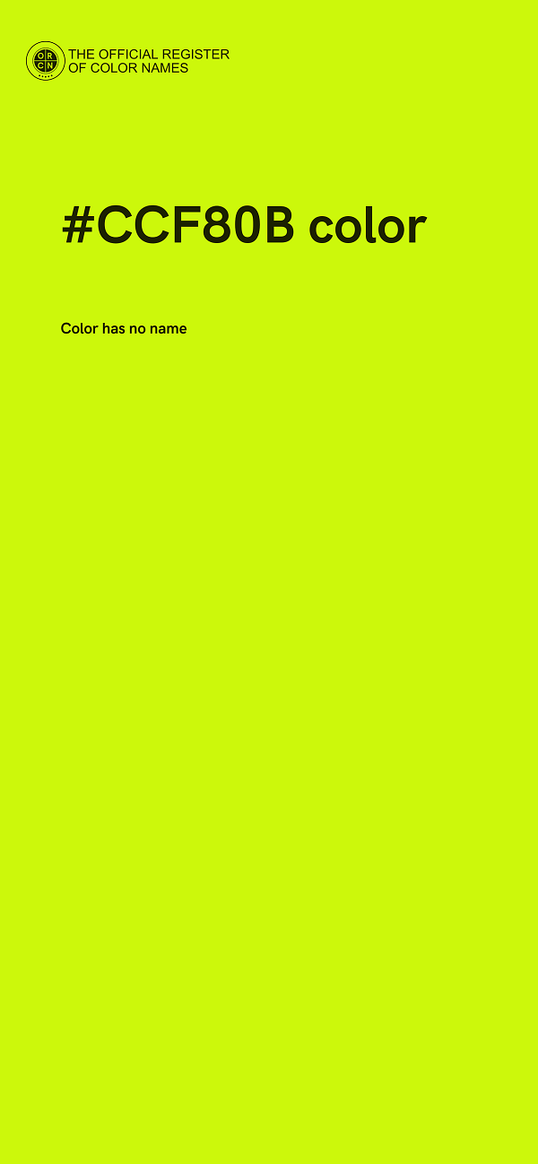 #CCF80B color image