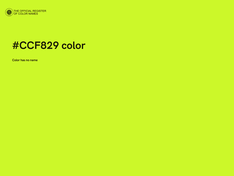 #CCF829 color image