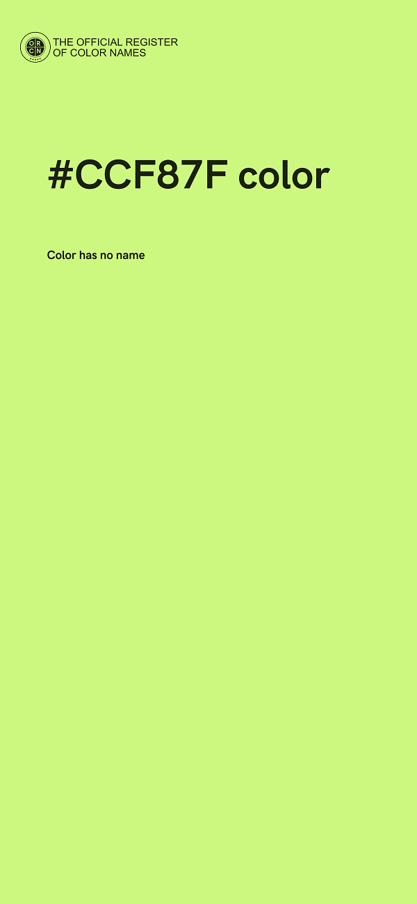 #CCF87F color image