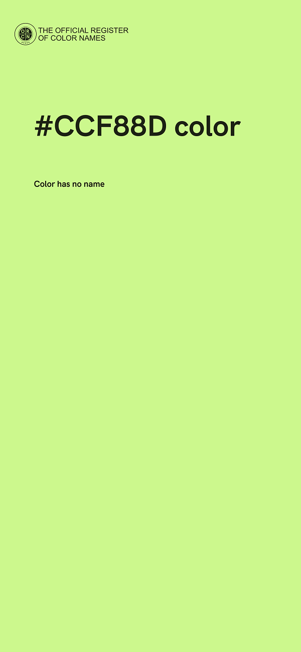 #CCF88D color image