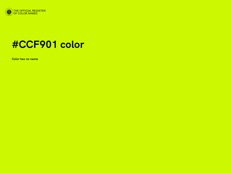#CCF901 color image