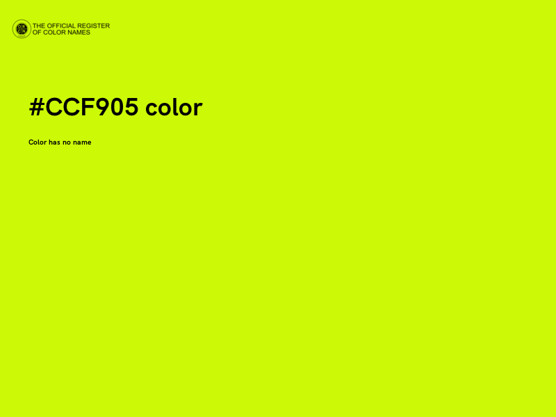 #CCF905 color image
