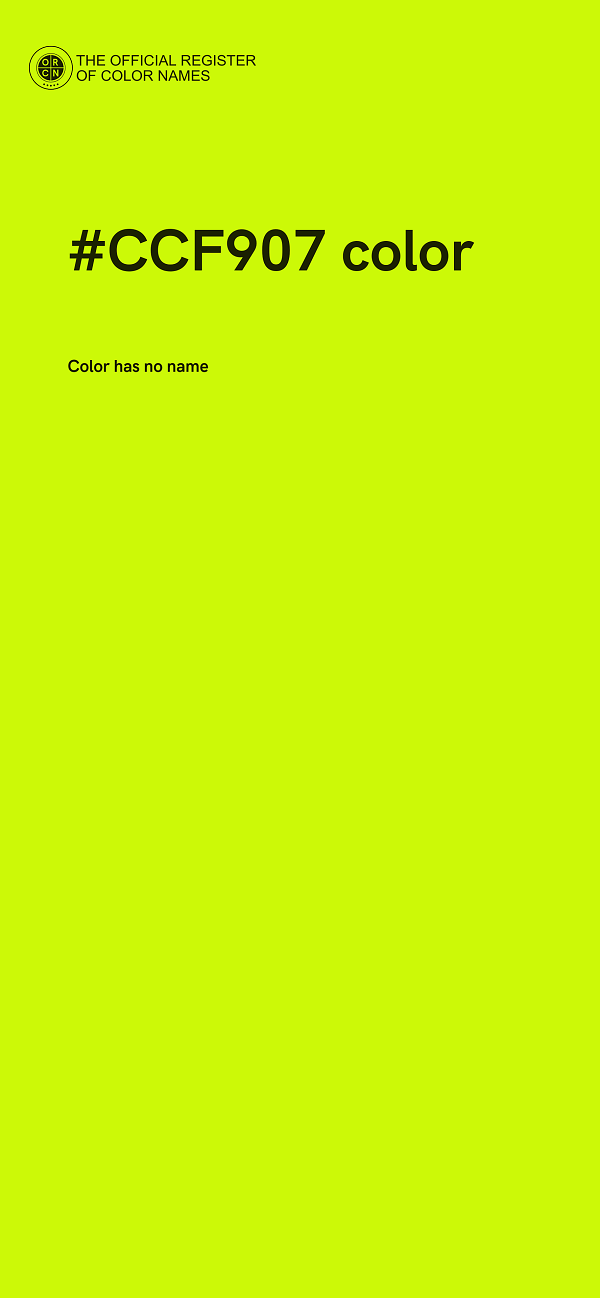 #CCF907 color image