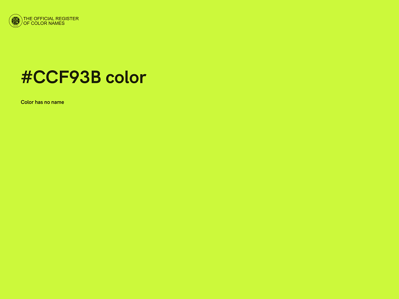 #CCF93B color image