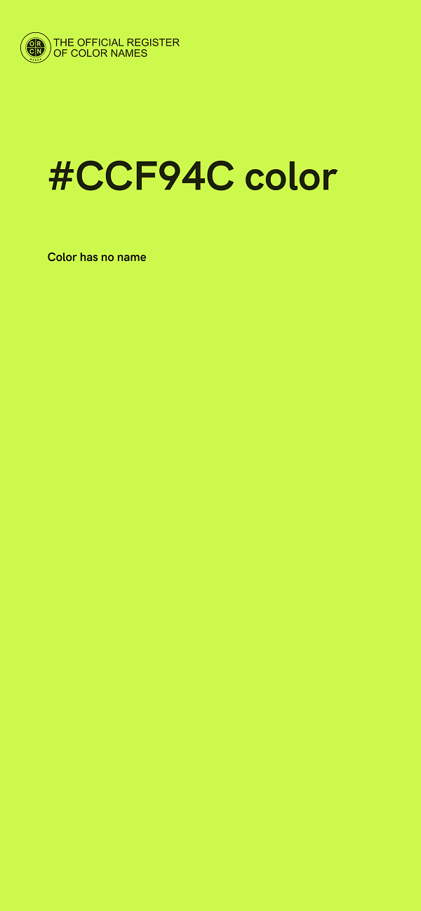 #CCF94C color image