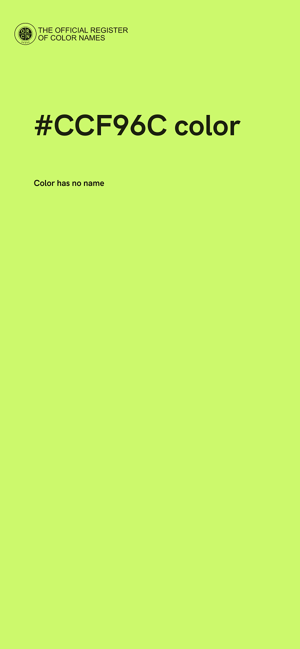 #CCF96C color image