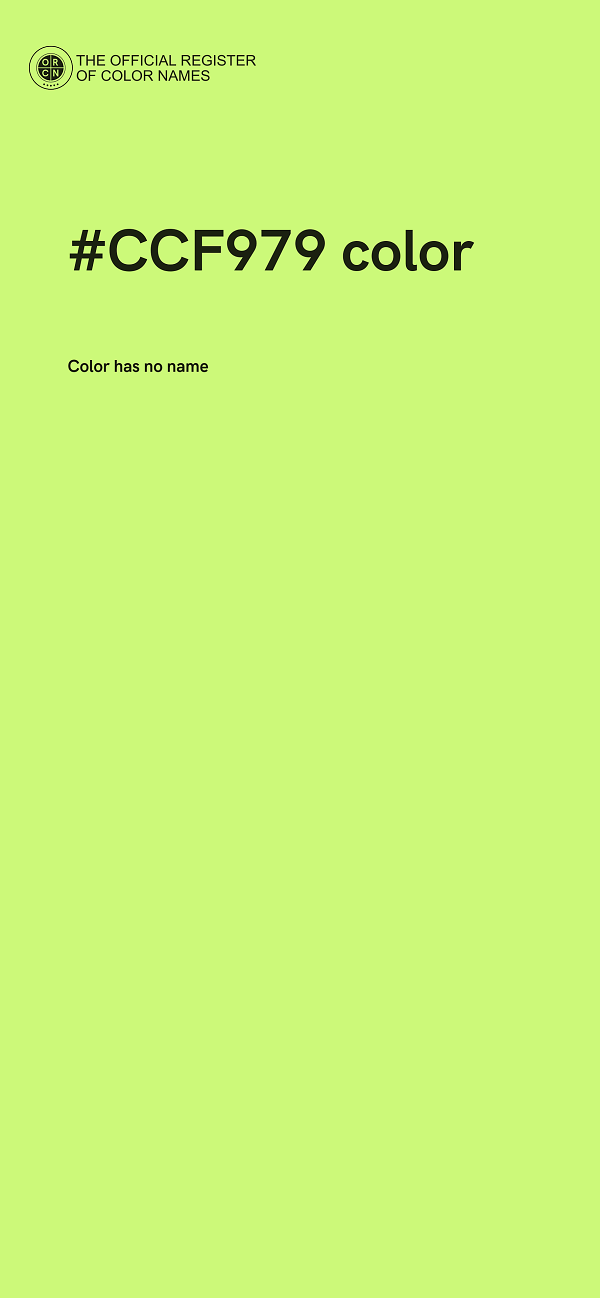 #CCF979 color image