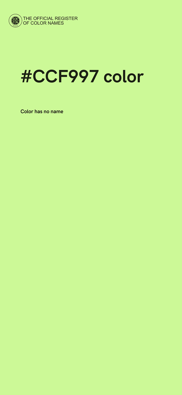 #CCF997 color image