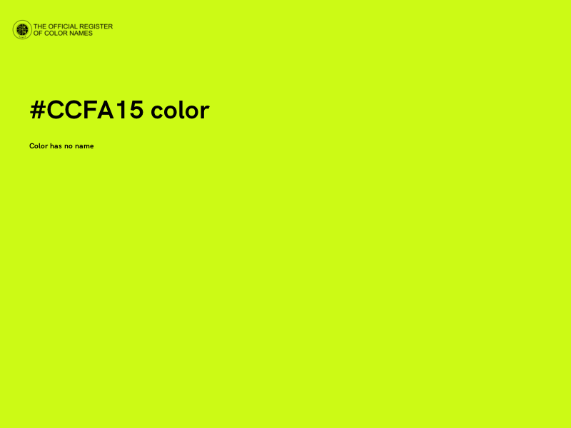 #CCFA15 color image
