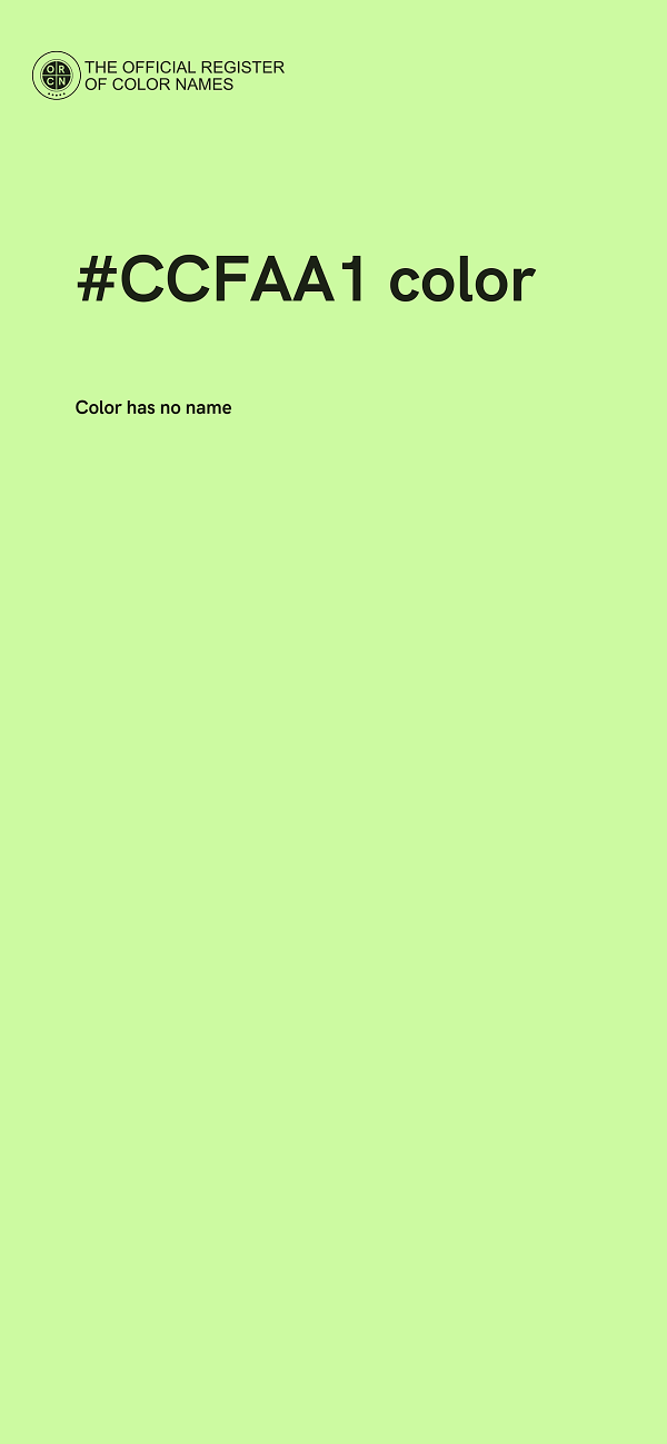 #CCFAA1 color image