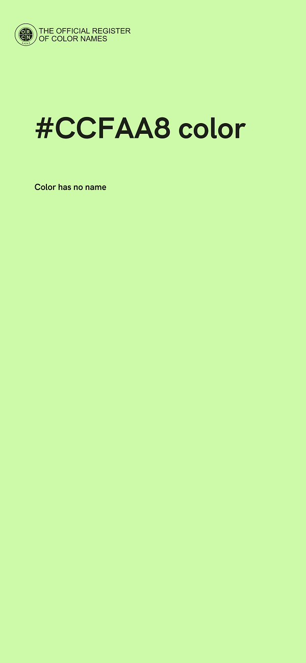 #CCFAA8 color image