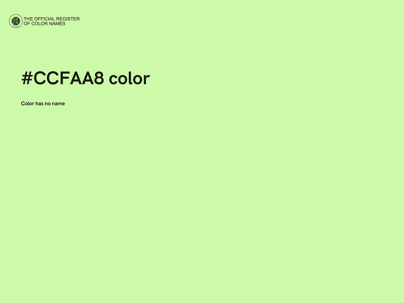 #CCFAA8 color image
